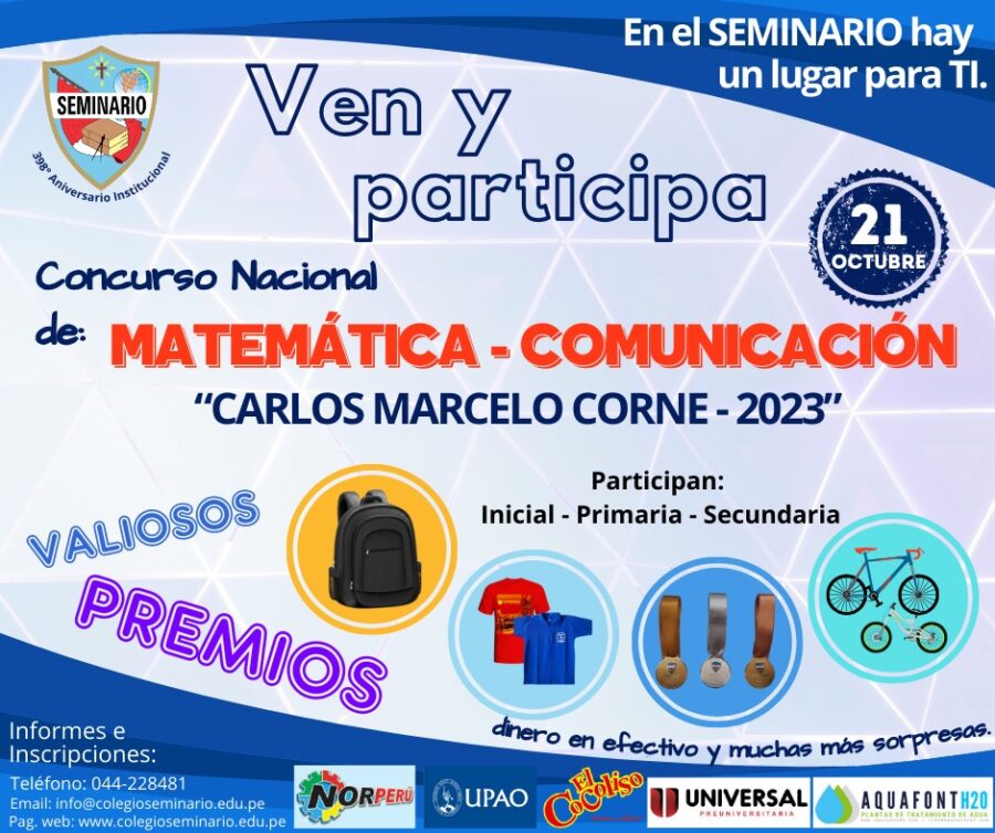 CONCURSO DE MATEMÁTICA Y COMUNICACIÓN 2023